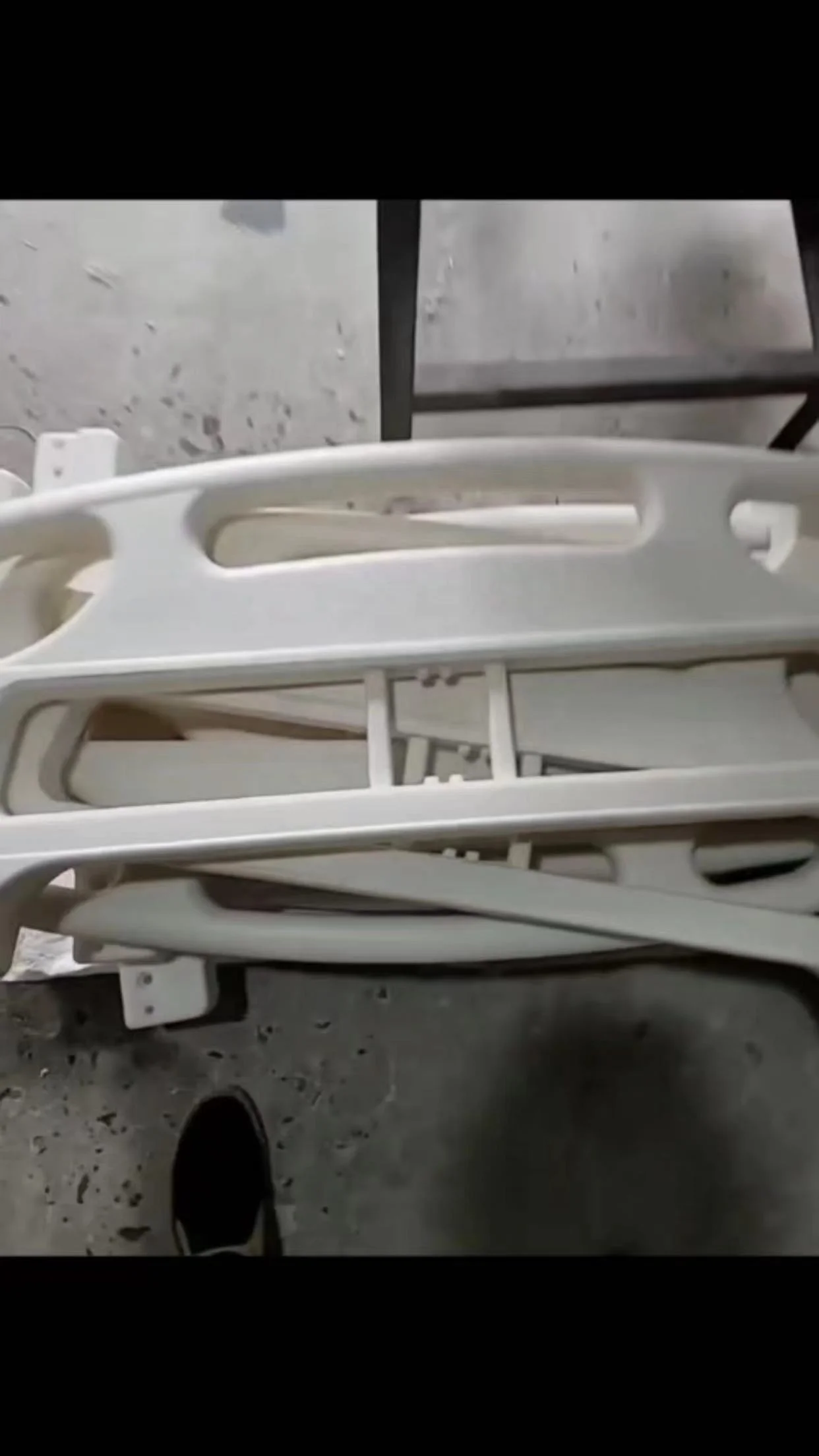 Eco-abs hospital bed adjustable medical bed spare parts plastic headboard and footboard