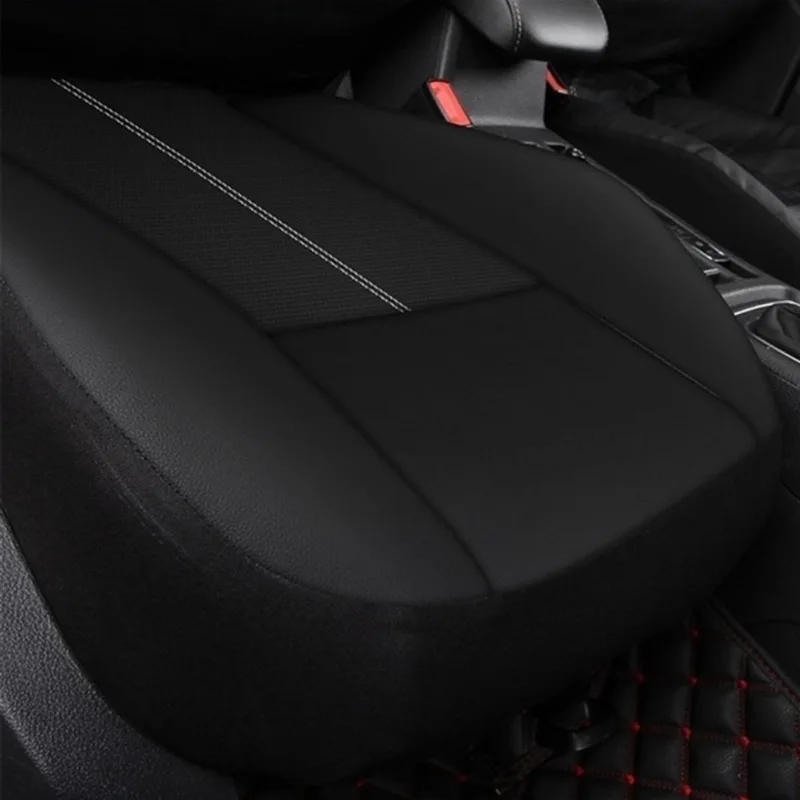 Luxury 3d Customizable Pu Leather Car Seat Covers Black Saddle For Four Seasons Universal Cover