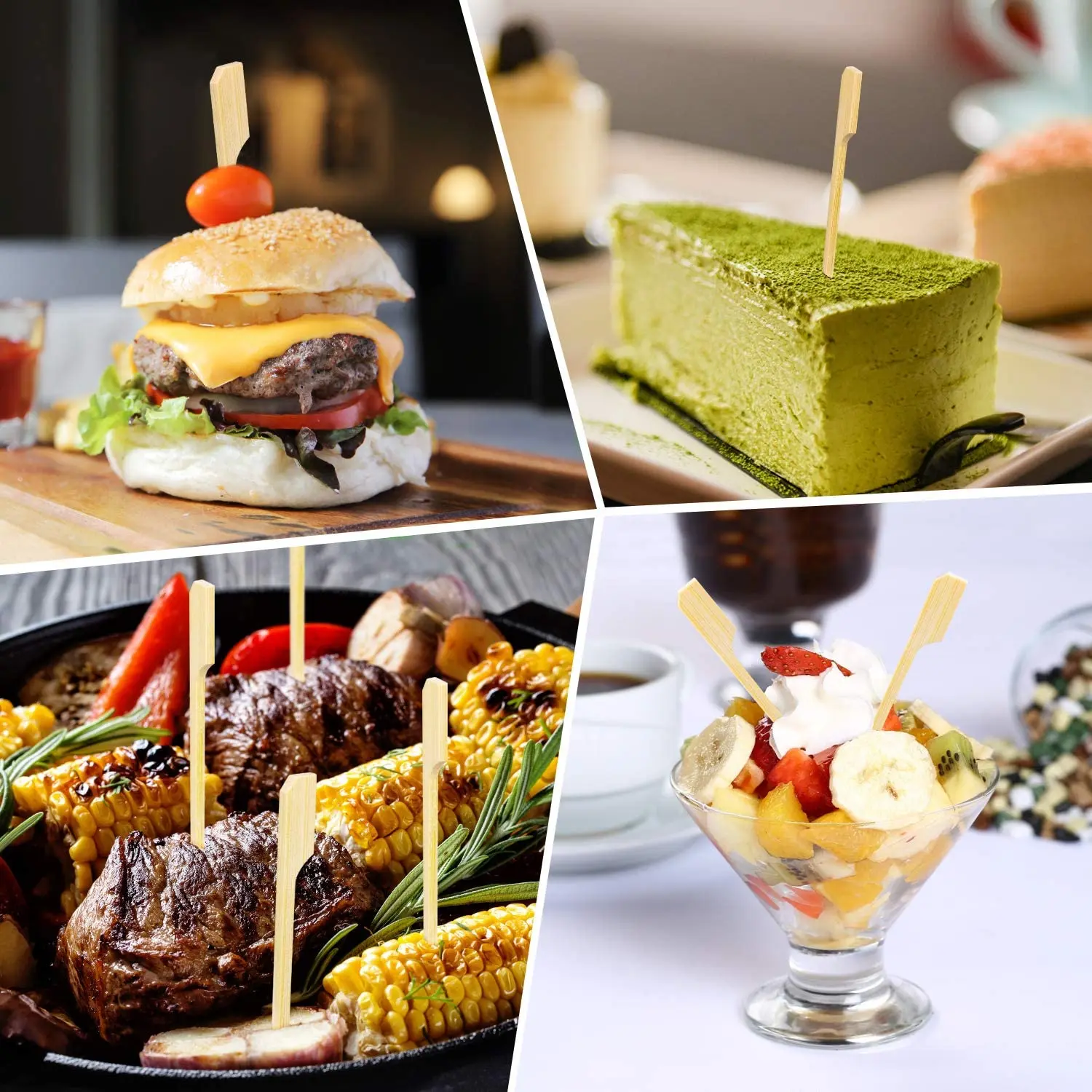 Disposable Bamboo Teppo Skewer Purely Natural Thin Bamboo Stick