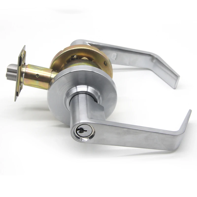 American High End stainless steel Privacy Commercial chapa para puerta Lever Set Grade 2 lever Door Handle Lock