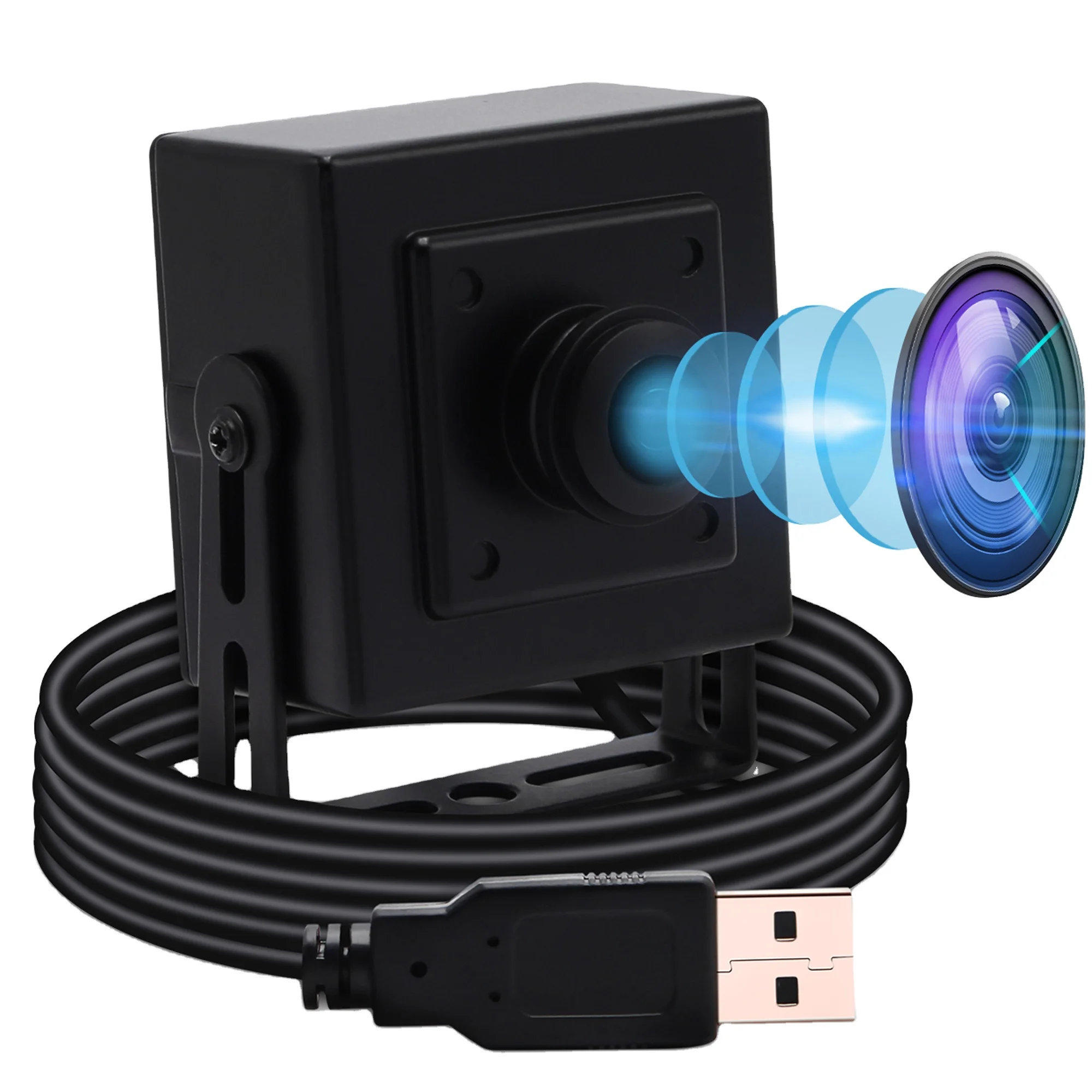 ELP OEM Mjpeg H.264 1080P Full HD UVC CMOS USB Camera Wide Angle 180 Degree Fisheye Mini USB Web Cam for Attendance Machine