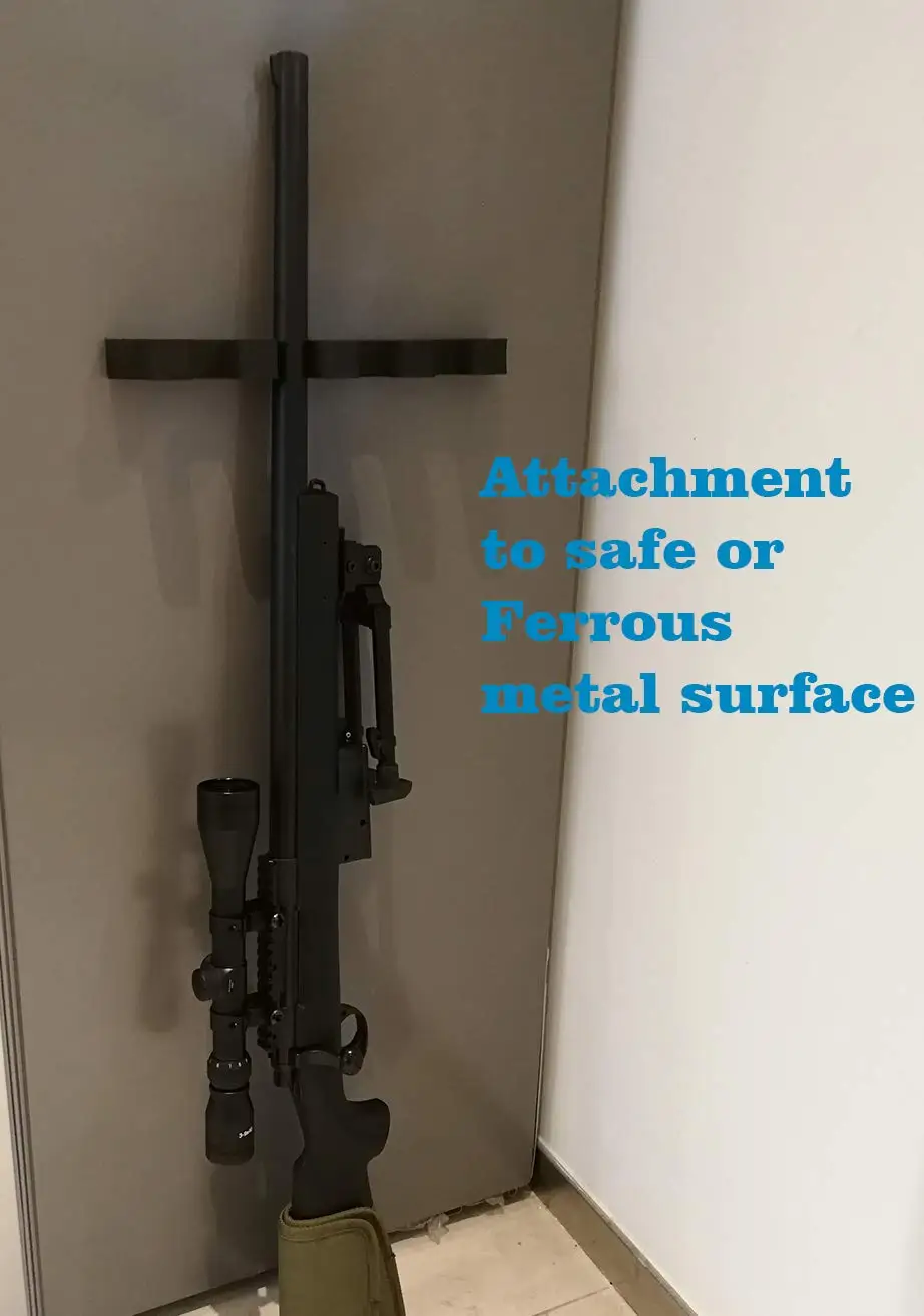 
Gun Barrel Rest Four Foam Gun Rack with Magnetic Strip 