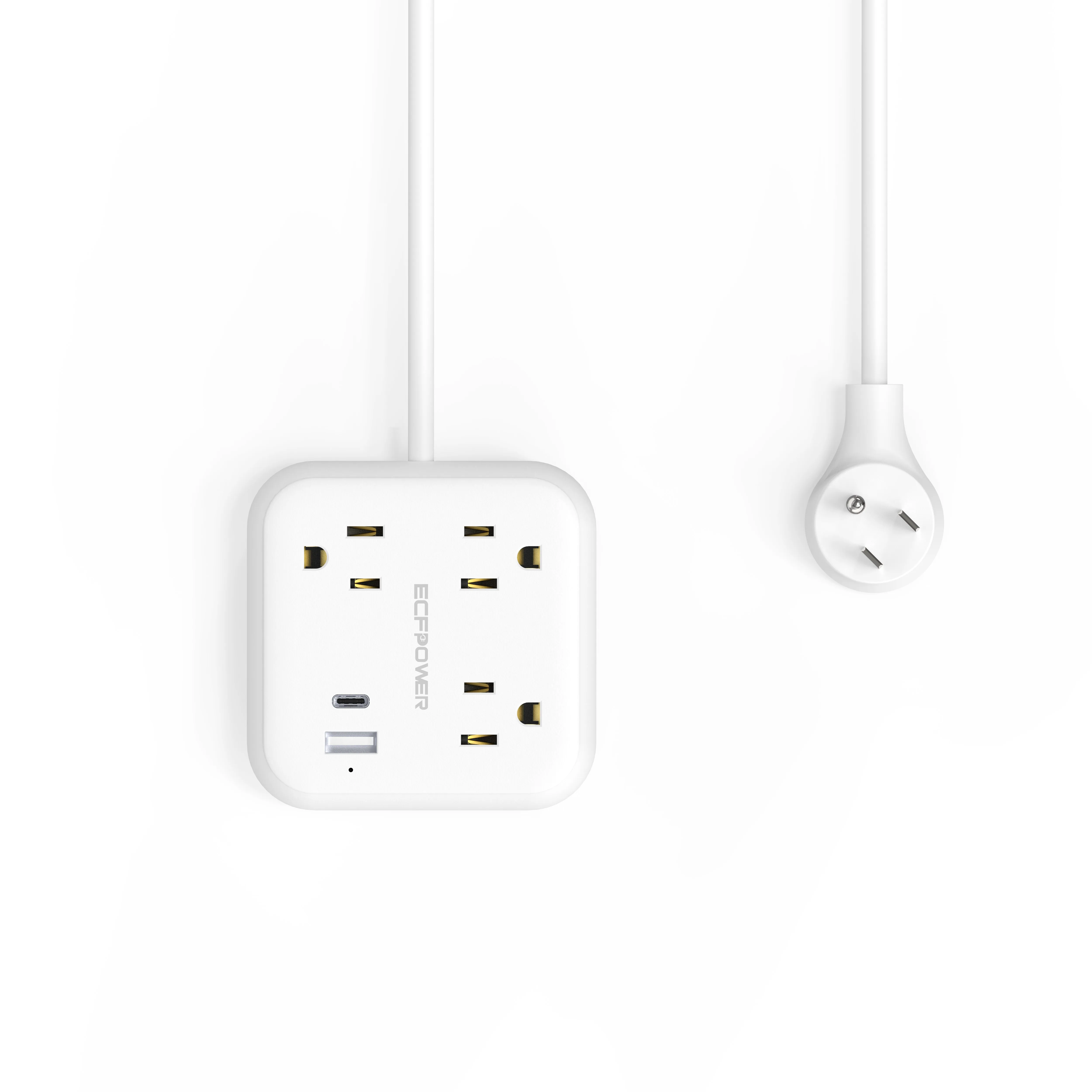 Сетевой фильтр с 2usb-портами 1Type-C pd18w 3 розетки портативный сетевой usb-портом для рабочего