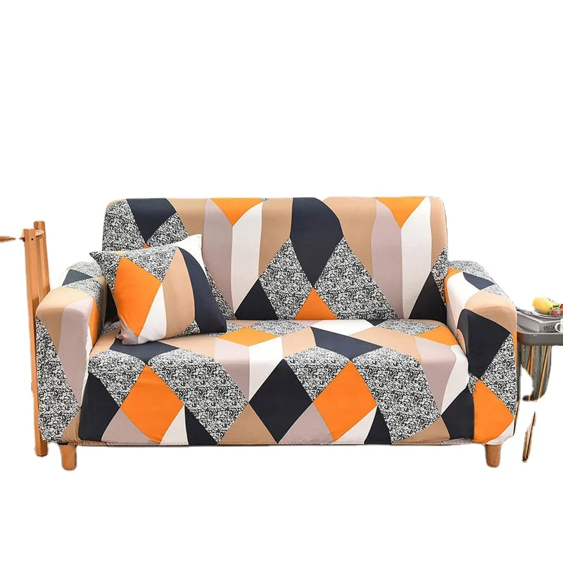 Hot Sale Stretch Elastic Printed Pattern Sofa Covers For 3 Seater Protective Cover For Sofa