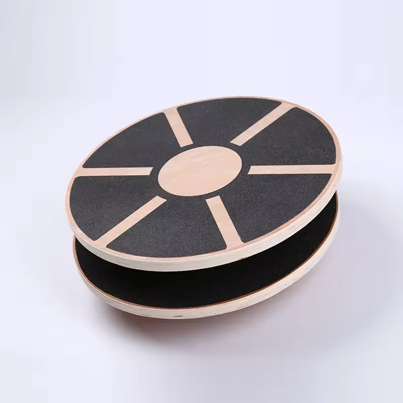 Fitness Anti-Slip Wooden Balance Board Trainer Wobble Yoga Trainer for Exercise