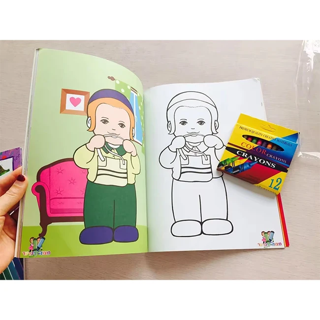 Wholesale custom cute coloring book printing adult coloring books bobbie goods coloring book for children