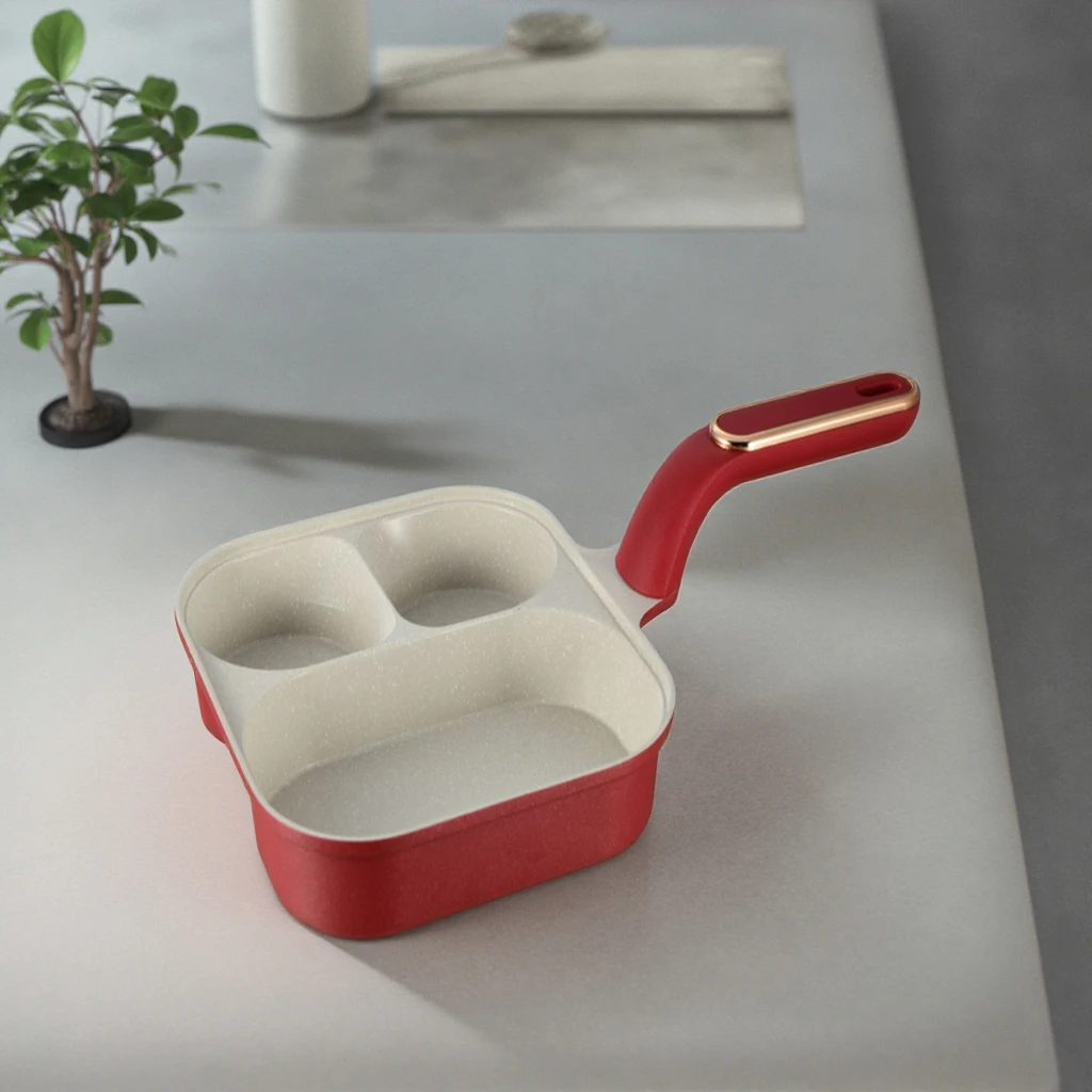 2024 New Style 23CM Square Pancake Saute Pan for Cooking Pancakes and Other Dishes