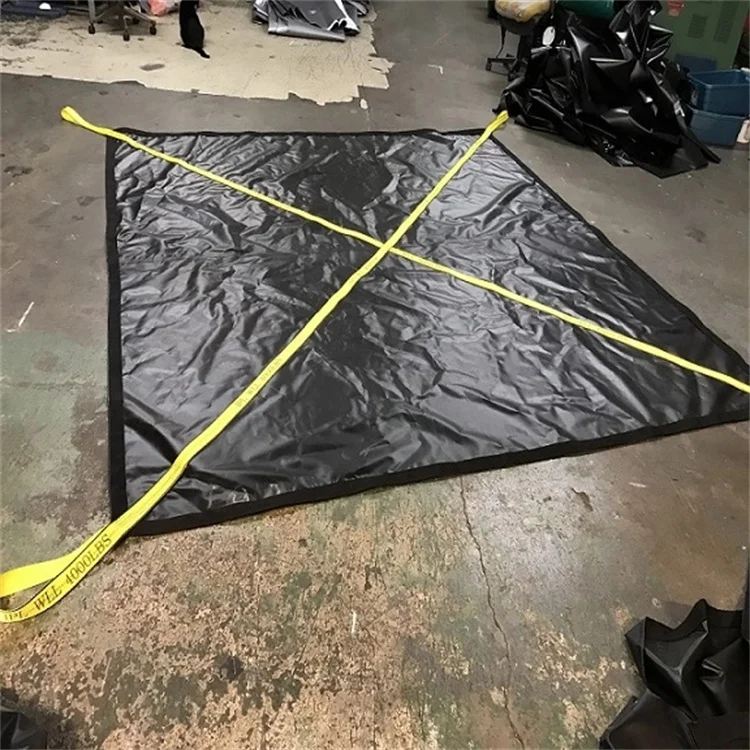 Heavy Duty 8 loops Lifting tarps construction site debris 900gsm removal snow pvc tarpaulin