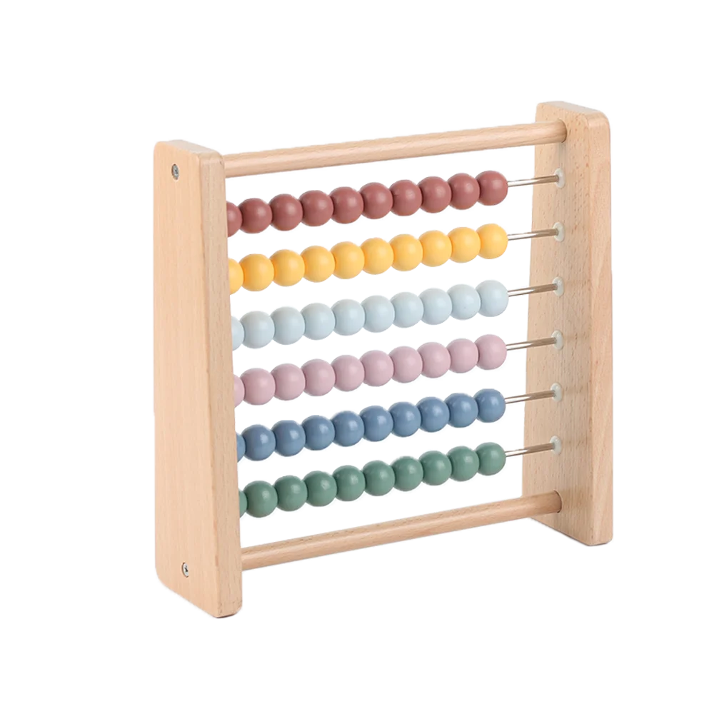 Wooden Montessori Toys Kids Math Learning Abacus Bead Educational Games Wooden Arithmetic Beads Toys