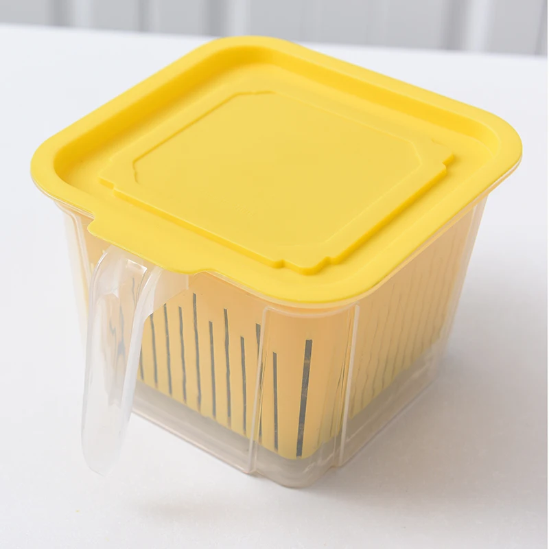 Fruit wash drain basket Amazon product kitchen plastic storage box