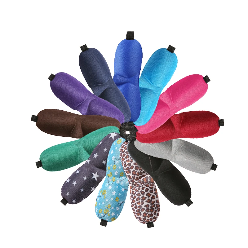 Factory Customizable 3D New Design Eye Mask High Resilient Sponge Blocking Light Travel Blindfold OEM Sleep Mask for Eye Use