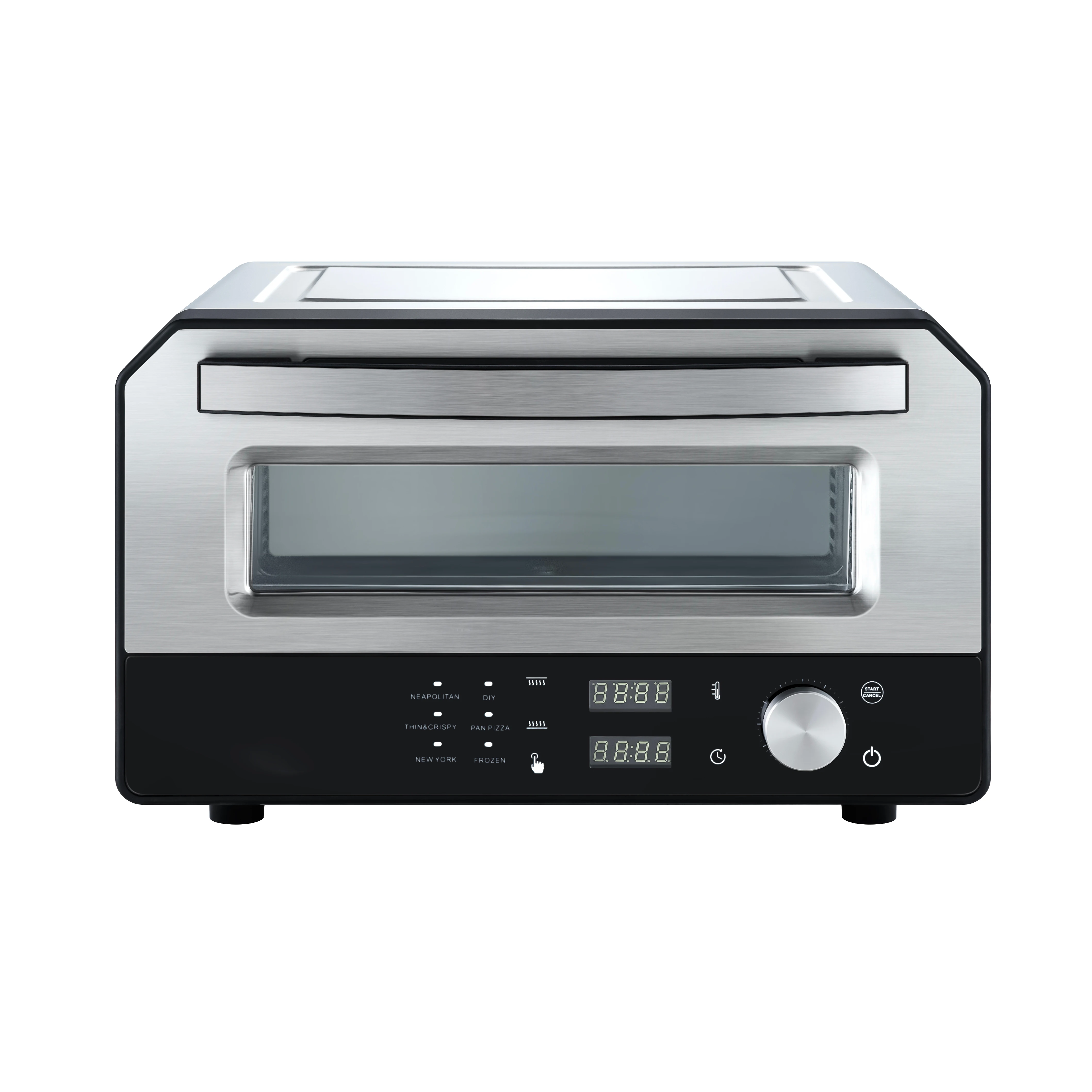 12-Inch Smart Metal Turbo-Bake Pizza Oven 400-Degree Professional Electric for Quick Home Baking for Hotels