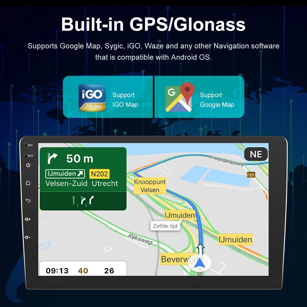 Hengdesen Android12 Car Radio 2Din 8 Core 9' IPS Screen 4+64GB Car Stereo Carplay Android Auto AI Voice 4G BT GPS Wi-Fi RDS DSP