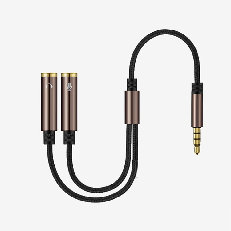 
3.5mm Jack male to 3.5 Microphone and earphone female Extension Aux Audio Splitter Adapter Cable Y Stereo Splitter 3.5mm Jack male to 3.5 Microphone and earphone female Extension Aux Audio Splitter Adapter Cable Y Stereo Splitter for iPhone