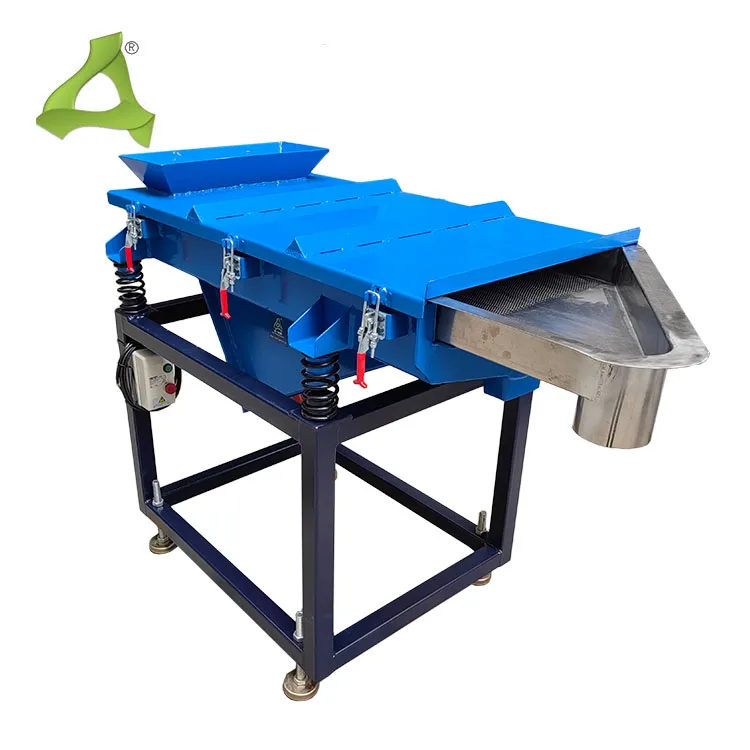 Линейный вибрационный просеиватель для обезвоживания Вибрационный экран Автоматическая просеивающая машина переработанного пластика