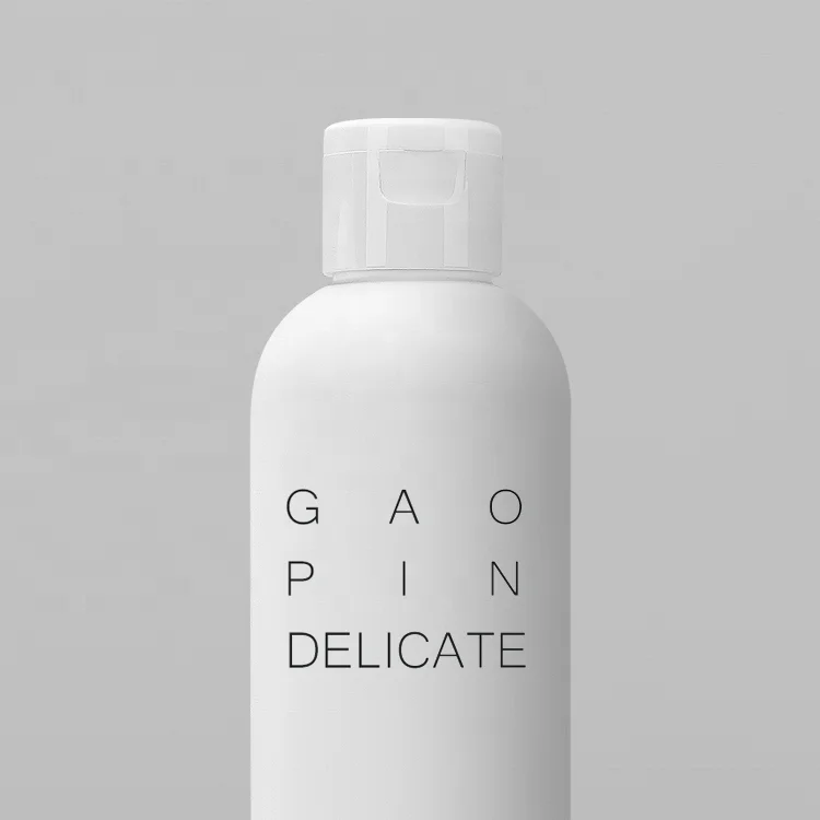 250ml 300ml 380ml 400ml 500ml Plastic Empty Bottles Soft Touch Matte White Packaging Flip Cap HDPE Bottle