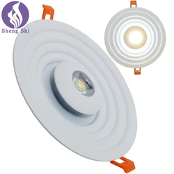2021 best LED spotlight 15W 6inch round white COB SMD Hotel Retail Shop ceiling spot light recessed 3 in 1 spot downlight led