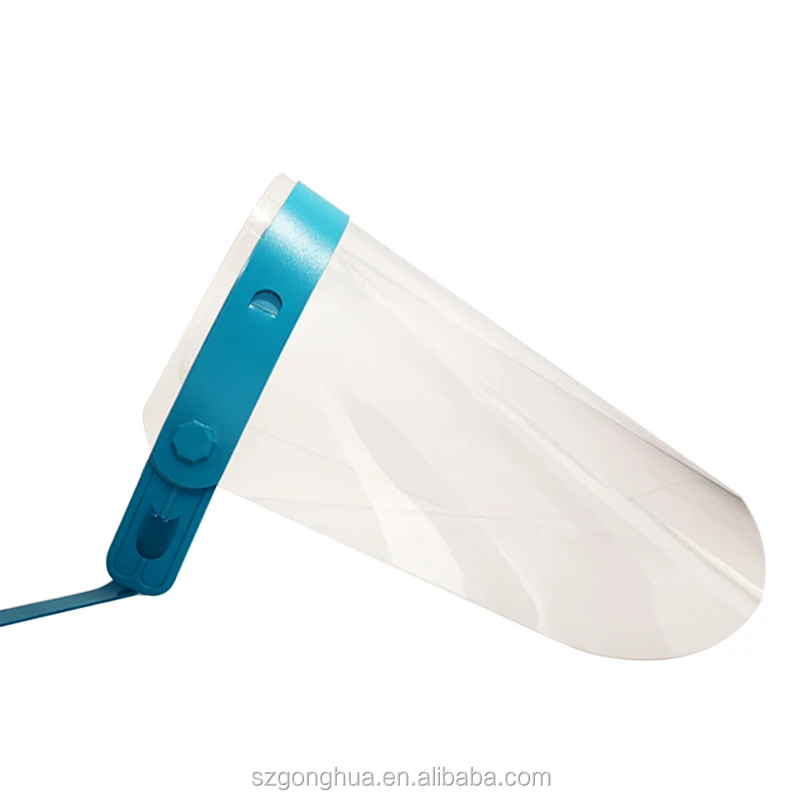 Ready To Ship Clear Anti-fog PET  disposable splash face shield  wholesale For Kids Protection