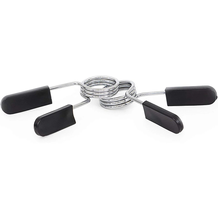 Набор из 2 зажимов для штанги, пружинные зажимы для тяжелой атлетики, пружинные зажимы для ошейников, зажимы для тяжелой атлетики