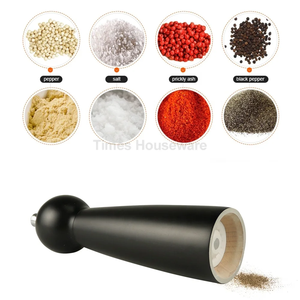 
Mini portable size 6 inch beech wood salt pepper grinder manual mills 
