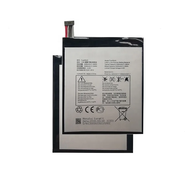 DCTENONE TLp030JC 3080mAh Phone Battery For Alcatel AL- 9008 A3 XL+Tool