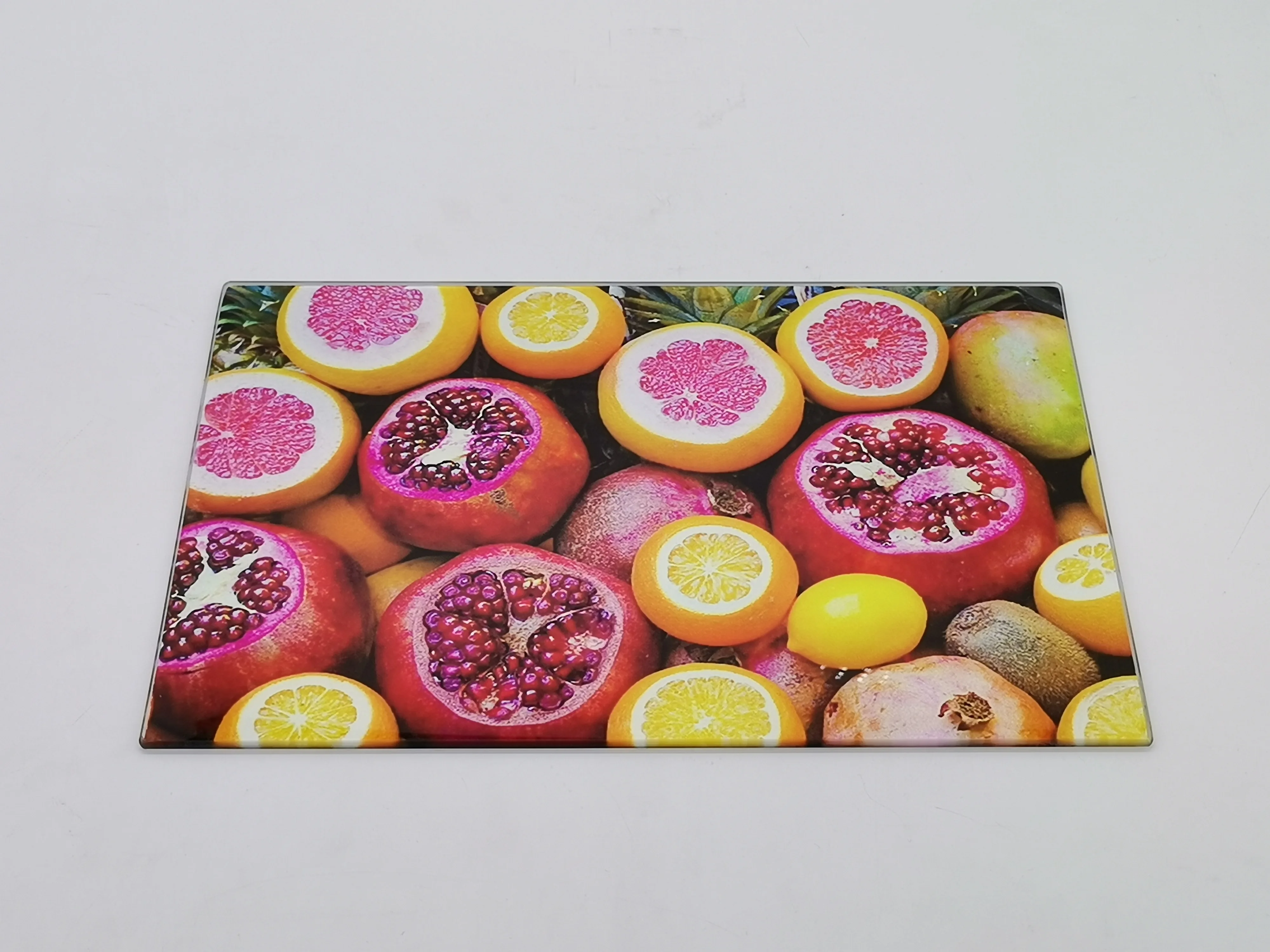 Recent popular and  Hot Sale Sublimation Blank Tempered Glass Cutting Chopping Board With Tray