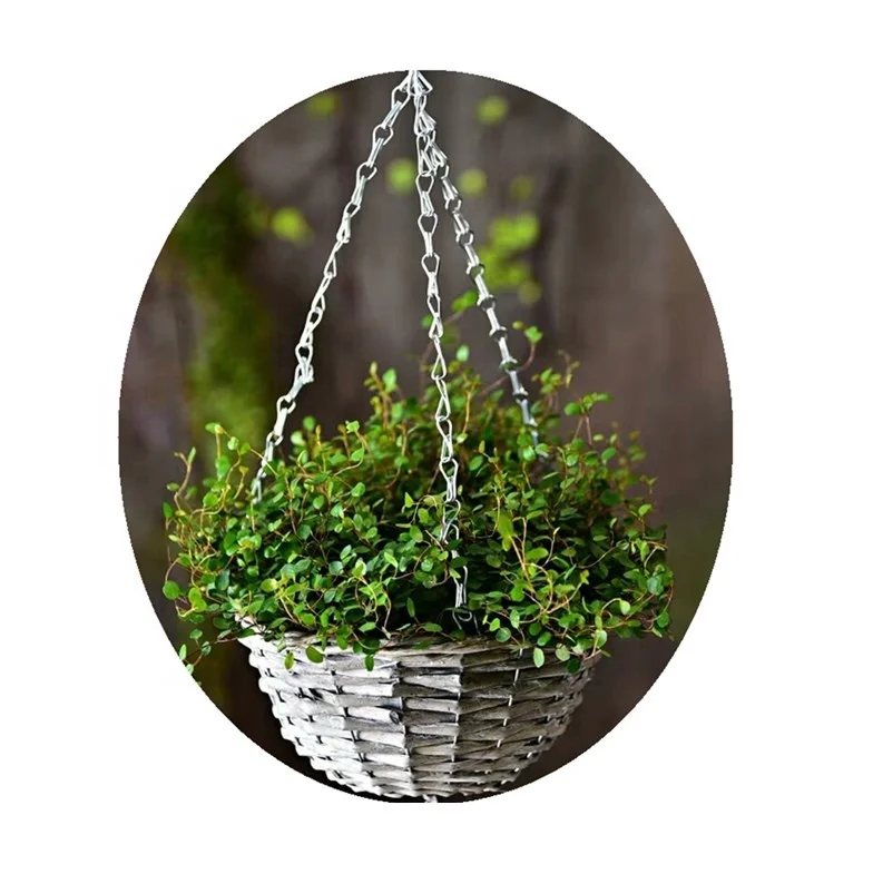 
Handmade Woven Hanging Flower Basket Plant Basket 
