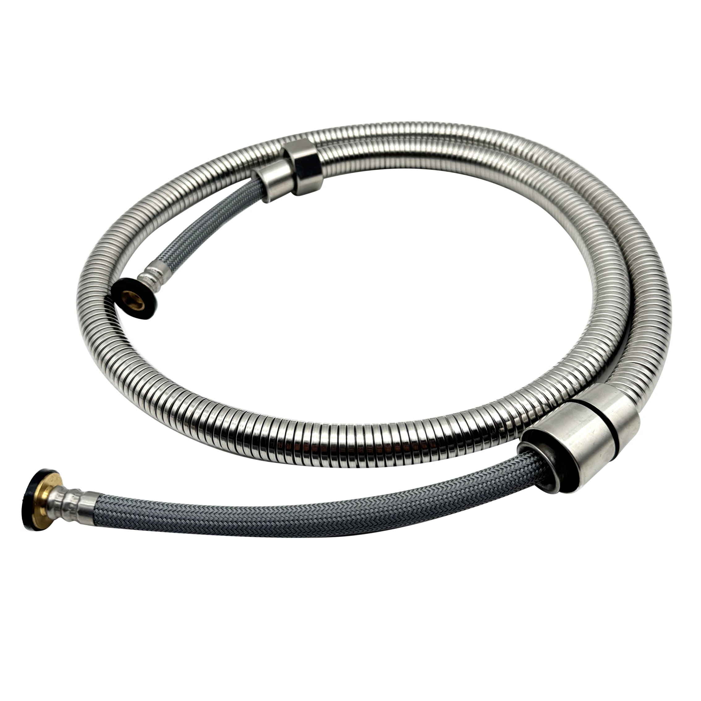 1.2m Stainless Steel Double Copper Buckle Metal Hose explosion-proof Shower Hose for toilet shattaf
