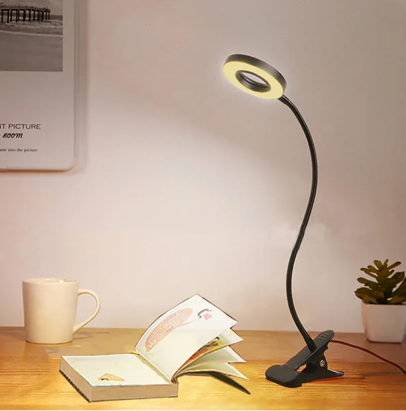 Spot led clamp lamp usb bedside dormitory student book table universal hose Amazon table lamp manufacturer