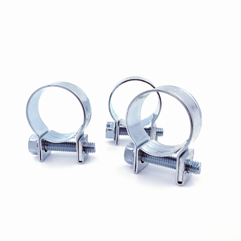 W2 zinc plated screw fuel injection tube mini type hose clamp