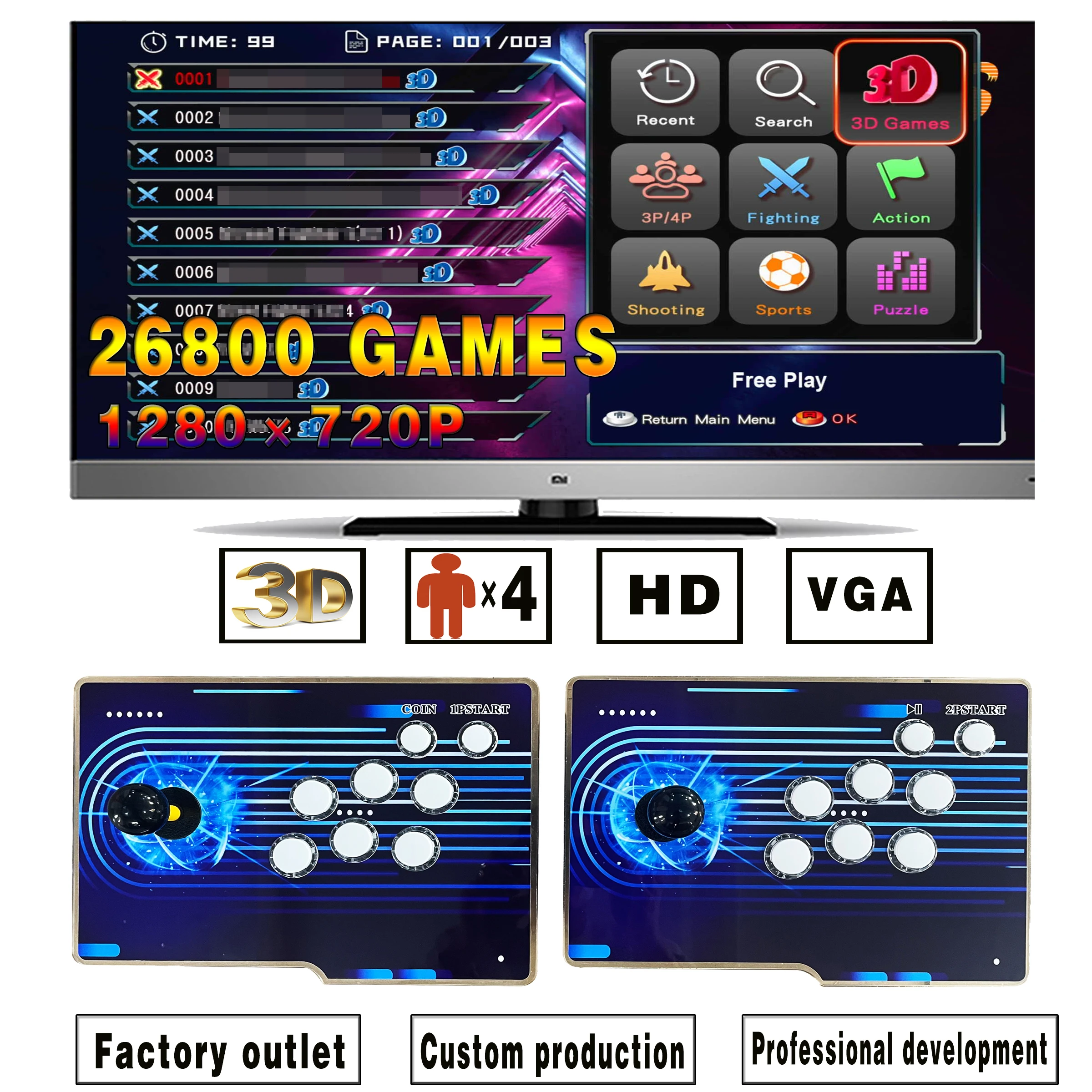 Wholesale of the latest Pandora esports 4G game machines arcade machines handheld games esports boxes by factories