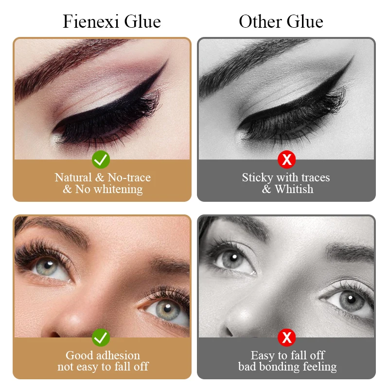 Wholesale Fienexi Diamond New Adhesive 2 Second Drying Private Label Waterproof Eyelash Extension Glue
