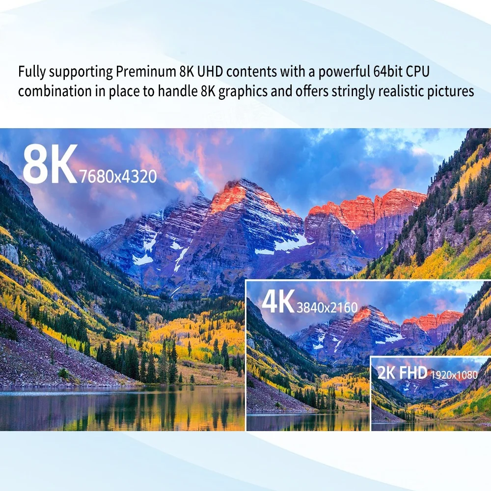 WISTAR TV BOX T95 MAX set top box 64GB Android 9.0 Dual WIFI+BT 8k HD network
