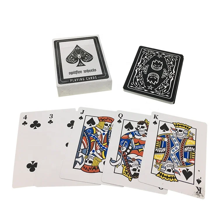 
custom stars top quality plastic playing poker cards 