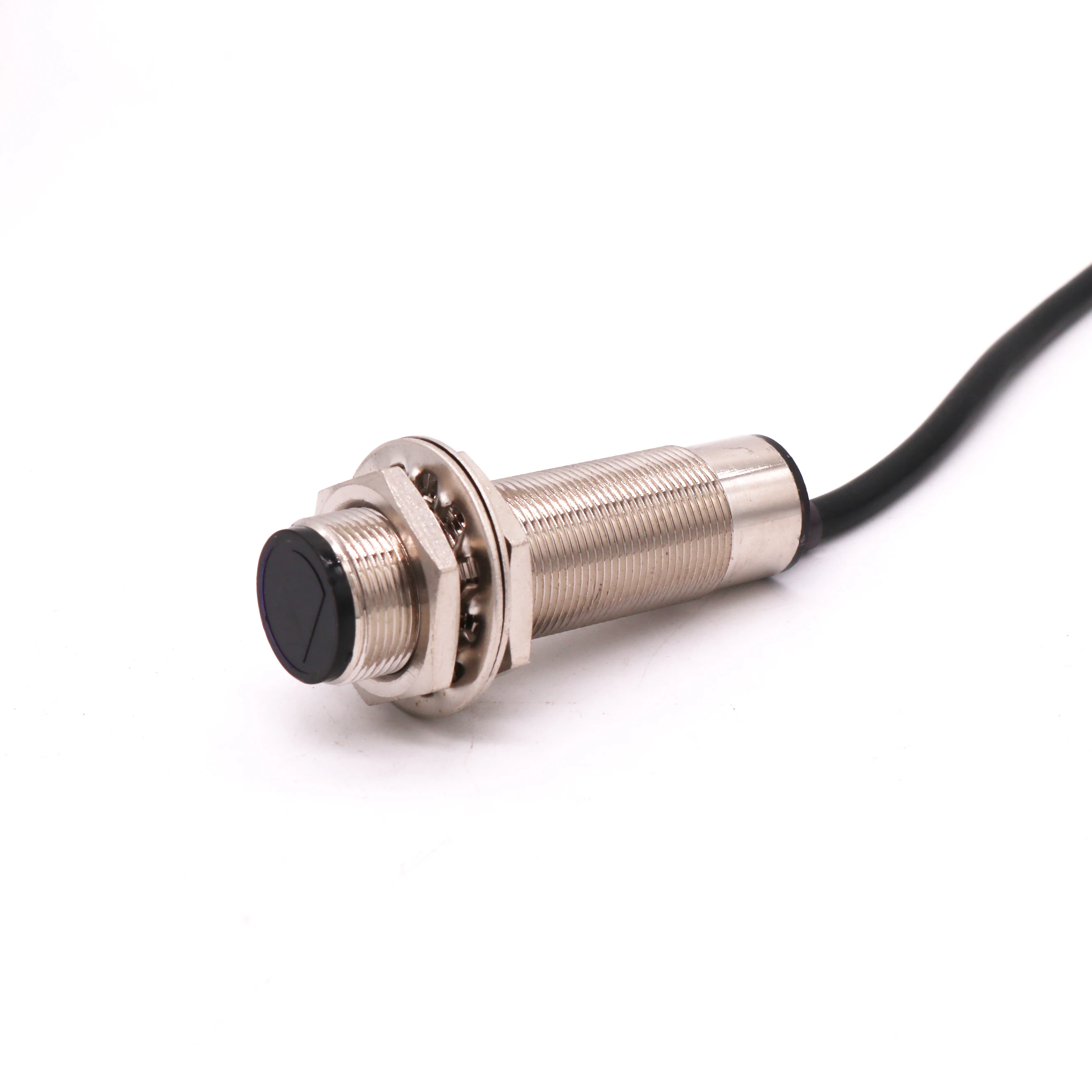 DINGGAN M18 photoelectric sensor diffuse reflection PTC18 series 30cm sensing distance 30VDC metal housing with 2m PVC cable