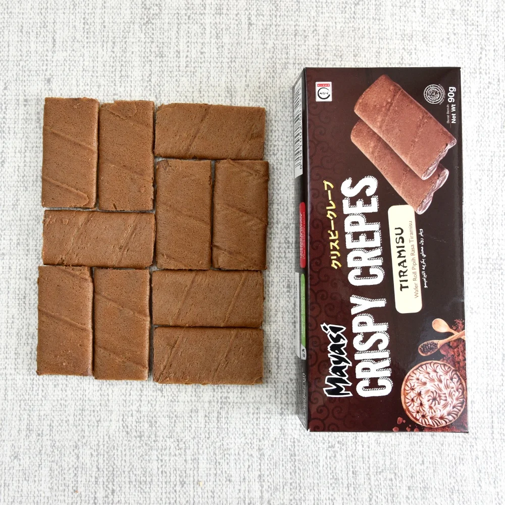  Хит продаж тонкие вафельные рулоны закуски Mayasi хрустящие крепы 90 г вкус