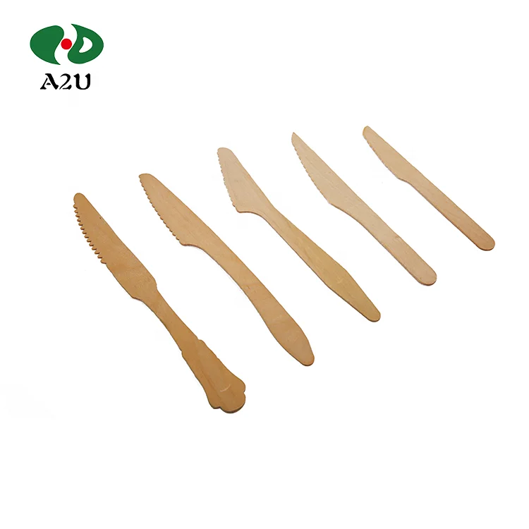 Biodegradable Healthy Eco friendly Disposable Wooden Plates and Cutlery/Flatware