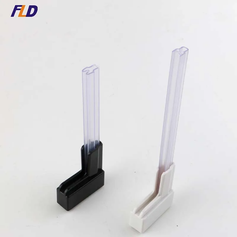 Supermarket Plastic L Shape Poster Hanger with Magnetic Base