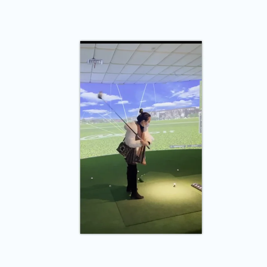 
Indoor playground wall interactive projection game Immersive interactive AR golf game 