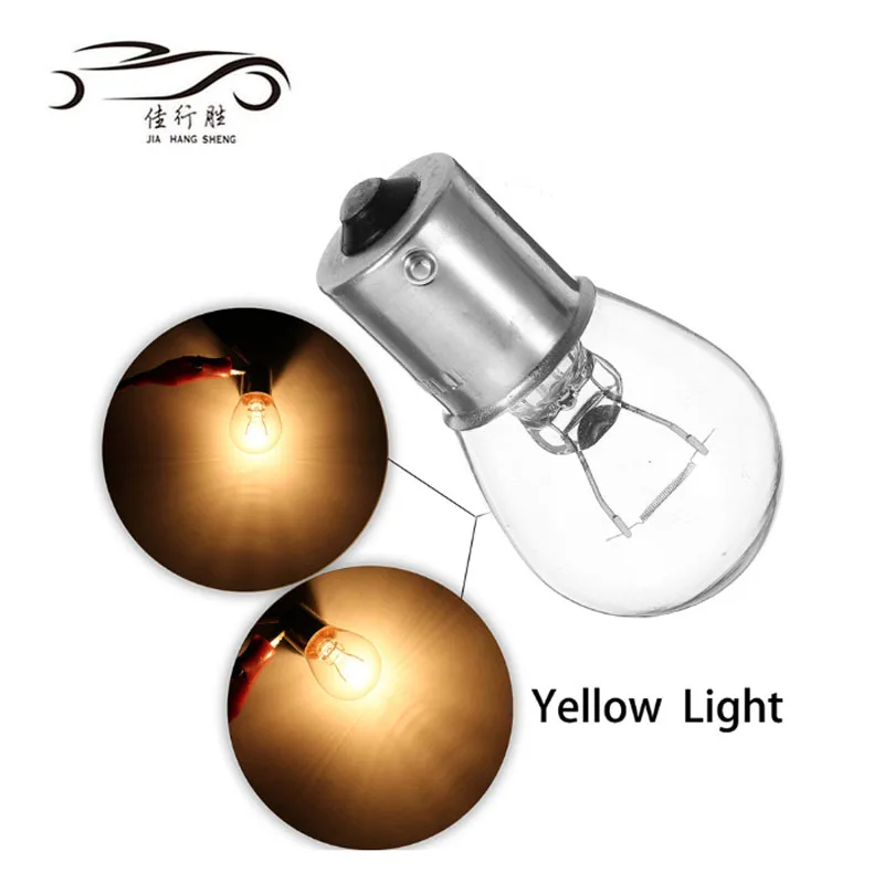 
Halogen S25 1156 1157 BA15S Bulb 12V 21W T5 T10 S25 Bulb Halogen Clear Glass for Universal Autos Turn Signal Brake Backup Light 