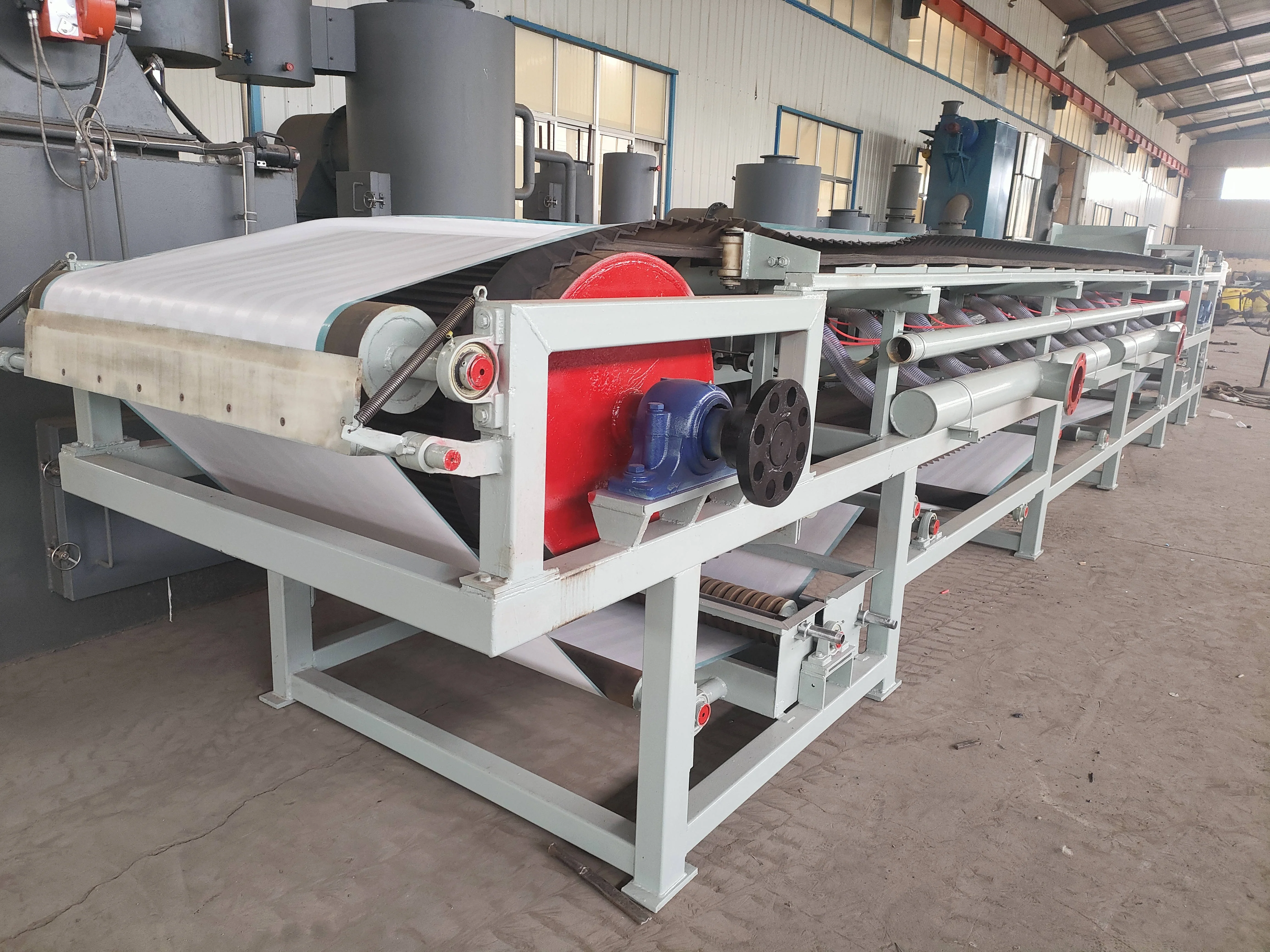 Vacuum Belt Filter Press Wastewater Sewage Treatment Sludge Dehydration Machine Automatic Efficient Continuous Cheap price