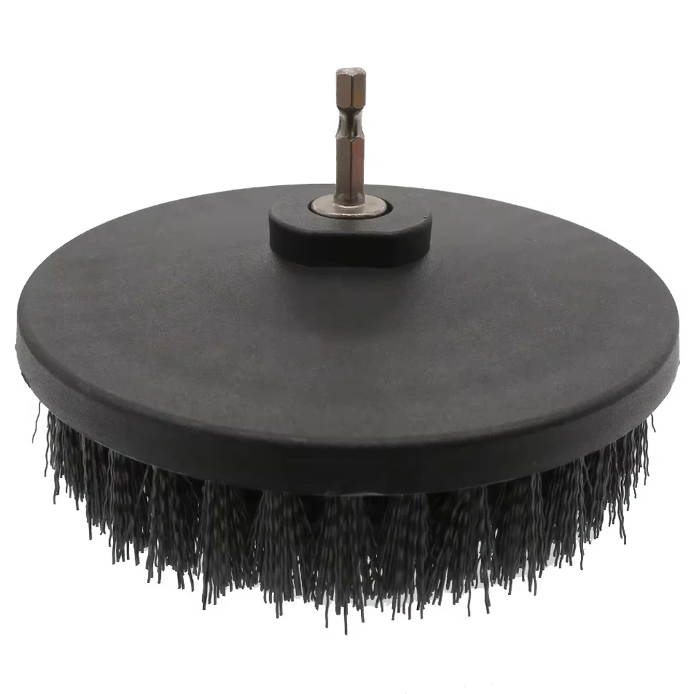 High Quality 5Inch White Electric Cleaning Brushes Detailing Brush Drill Attachment Brush Head for Automotive Household Cleaning