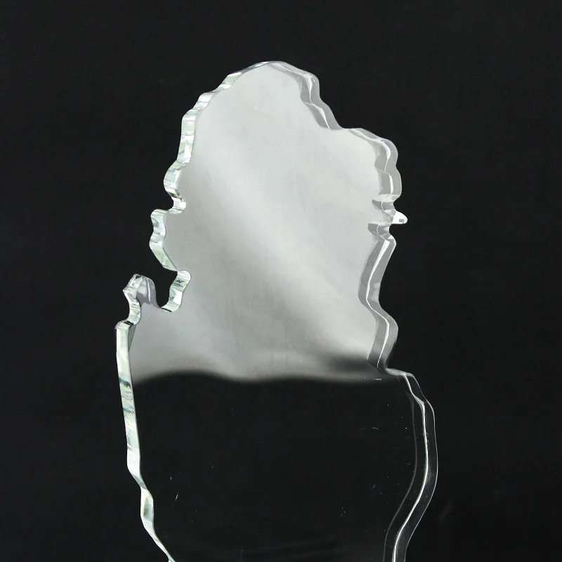 Hot Selling Arabic Crystal Qatar Map Trophy Awards For Art Collectible Souvenirs