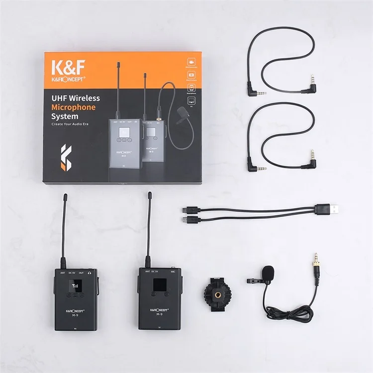  Беспроводной ручной usb-микрофон K & F Concept перезаряжаемый микрофон с шумоподавлением