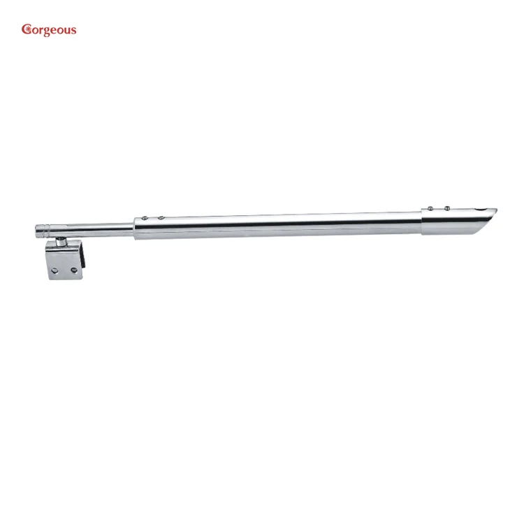 Modern Design Glass Support Bar Frameless Shower Stabilizer Pipe Connector Clamp Shower Door Wall Bracket for Glass Fixing Rod
