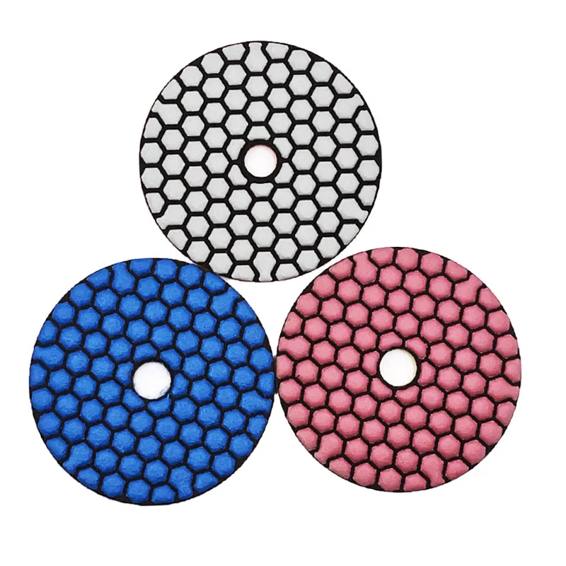 Dry Floor concrete diamond Abrasive Pad Resin Bond Disc Round granite polishing pads