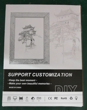 High quality best price Square acrylic Led Shadow Box 3D Wall Art picture frame with light