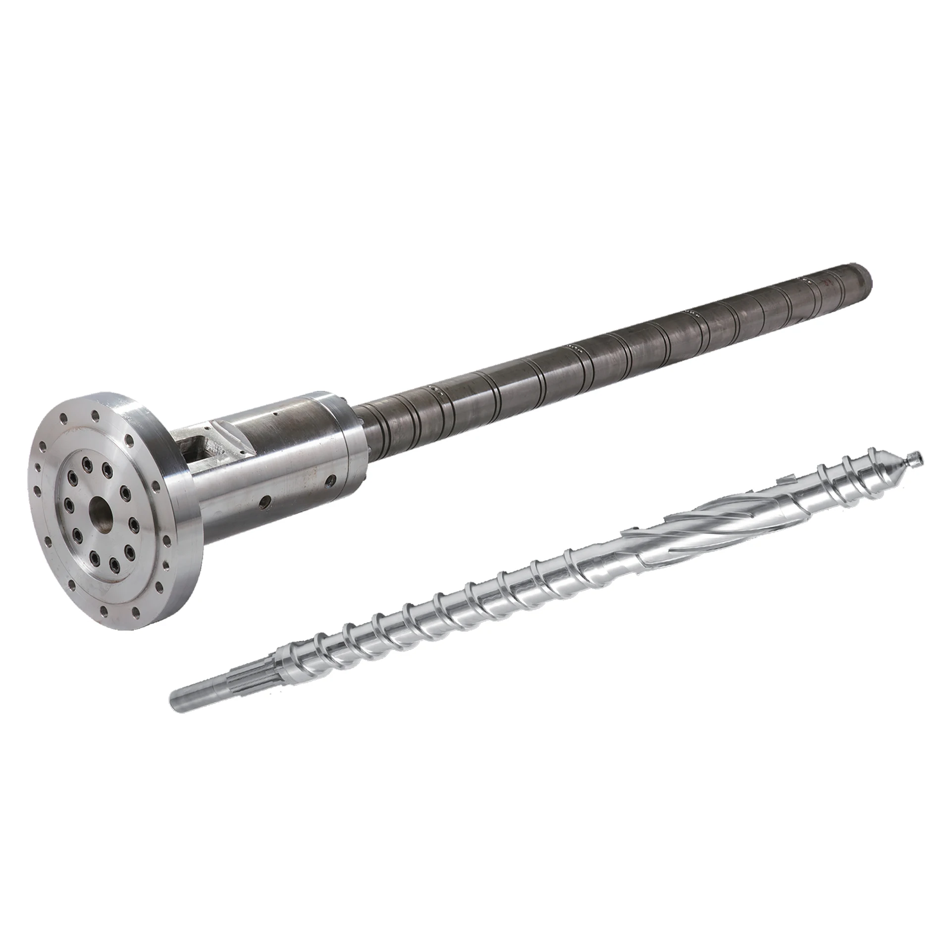 PE PVC PP Bimetallic Single Plastic Extruder Screw Barrels, Plastic Extrusion Screw and Barrel for Extruder Machine