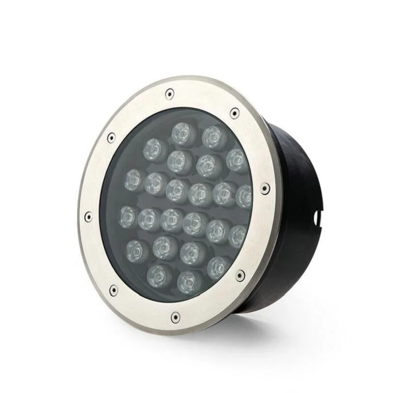 IP67 White Light 24W LED Outdoor Ground Garden Floor Underground Buried Lamp Spot Landscape Light