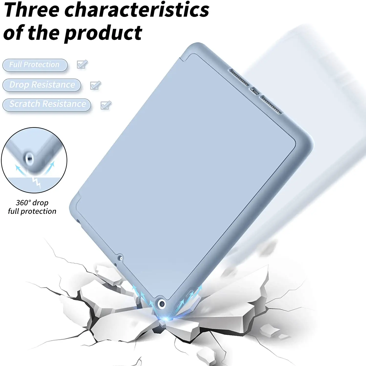 New Generation Cover Case for iPad Pro 11 Case for iPad Pro 12.9 2020 2021 Case for iPad 10.2 Air5 Air4 Mini 6